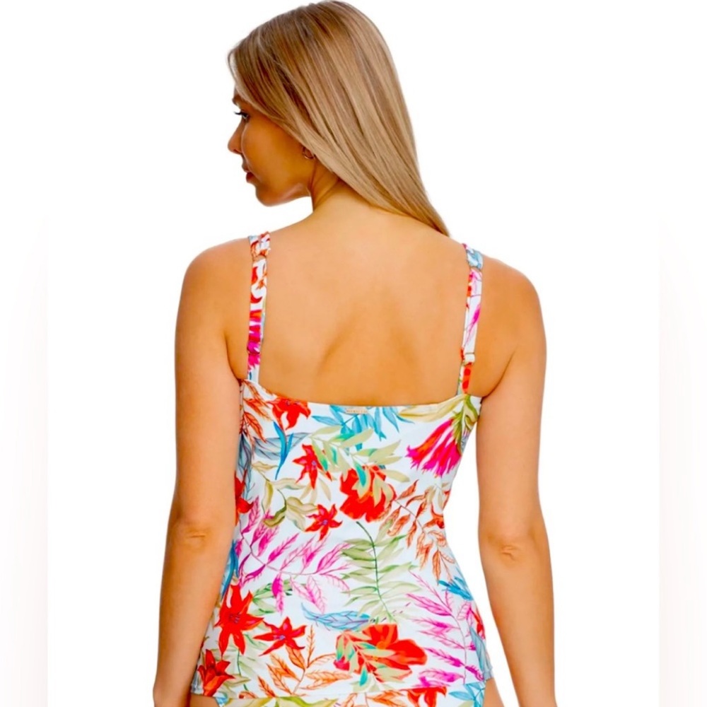 Sunsets Tropical Breeze Taylor Underwire Tankini Top, 36DD - Picture 3 of 4